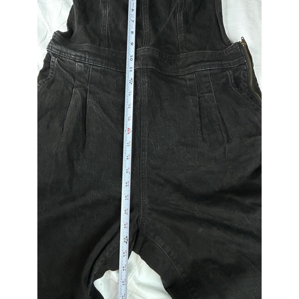 Vtg Madewell Overalls Black Tapered Size 12 Crisscross Zipper Side - Picture 5 of 13